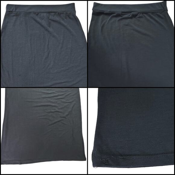 Ambiance Apparel Stretchy High Waist Maxi Skirt Ladies Small Charcoal Gray - Picture 3 of 10